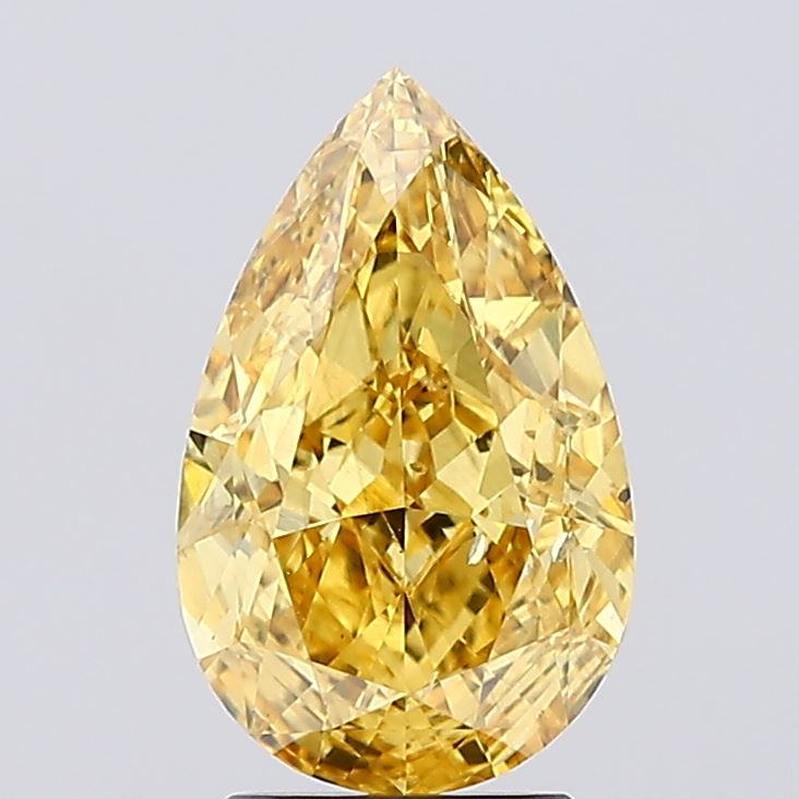 3.05 Carat Pear Shaped, Excellent Cut, SI1 Clarity, IGI Certified Lab Grown Diamond