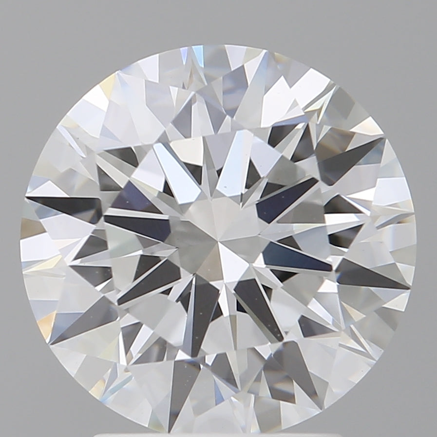 3.02 Carat Round Shaped, Ideal Cut, E Color, VVS2 Clarity, IGI Certified Lab Grown Diamond