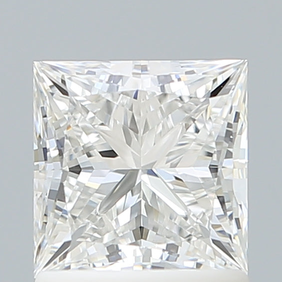 1.34 Carat Princess Shaped, Ideal Cut, E Color, VVS2 Clarity, IGI Certified Lab Grown Diamond