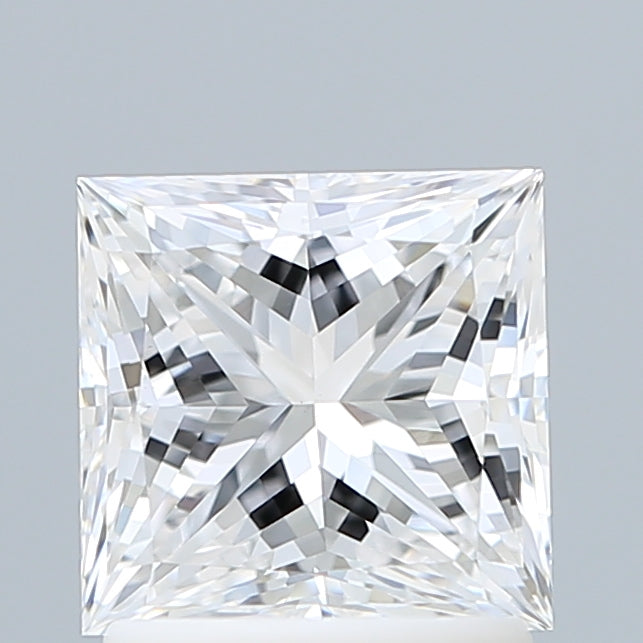 1.70 Carat Princess Shaped, Ideal Cut, E Color, VS1 Clarity, IGI Certified Lab Grown Diamond