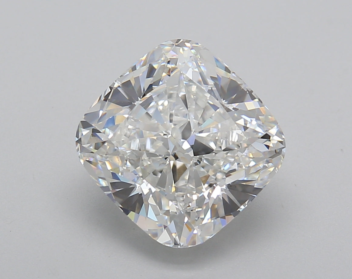 4.52 Carat Cushion Shaped, Excellent Cut, E Color, VS1 Clarity, IGI Certified Lab Grown Diamond