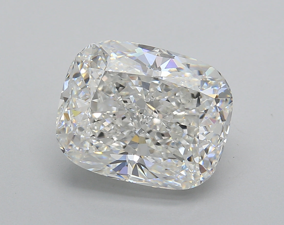 5.02 Carat Elongated Cushion Shaped, Excellent Cut, E Color, VVS2 Clarity, IGI Certified Lab Grown Diamond