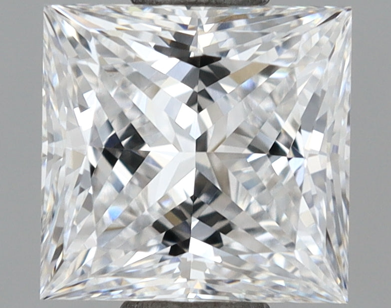 1.02 Carat Princess Shaped, Ideal Cut, D Color, VVS1 Clarity, IGI Certified Lab Grown Diamond