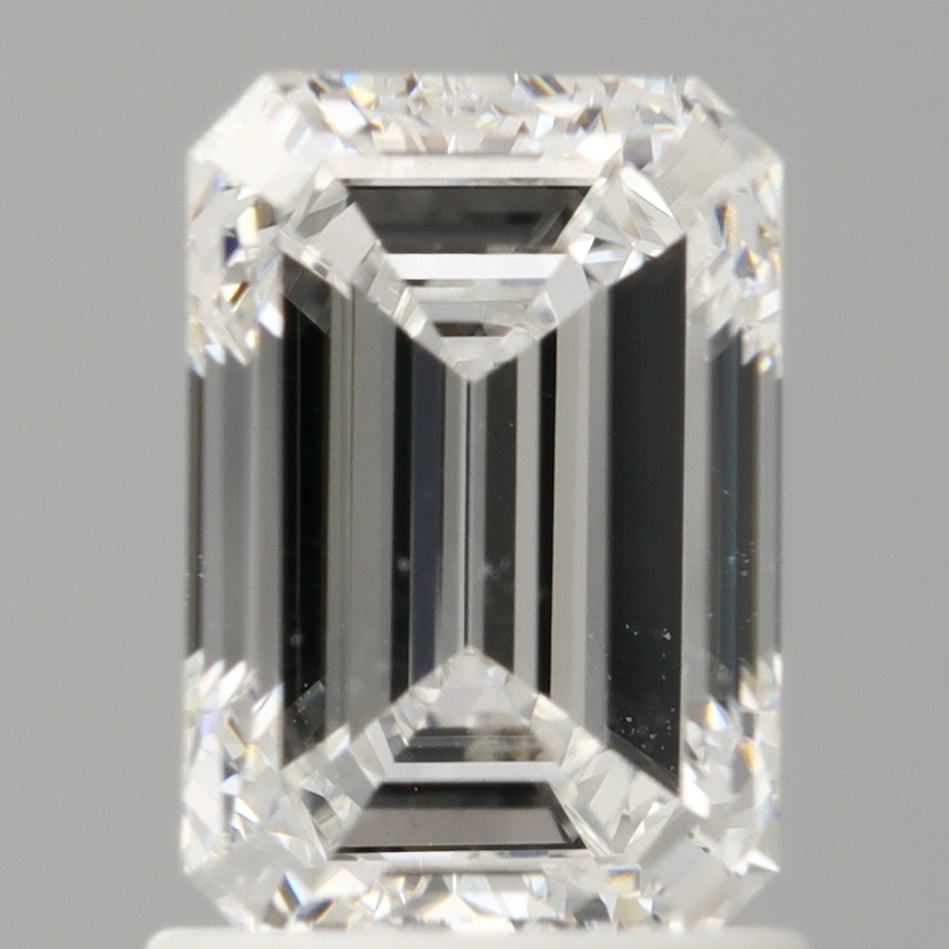 1.49 Carat Emerald Shaped, Excellent Cut, D Color, VVS2 Clarity, IGI Certified Lab Grown Diamond