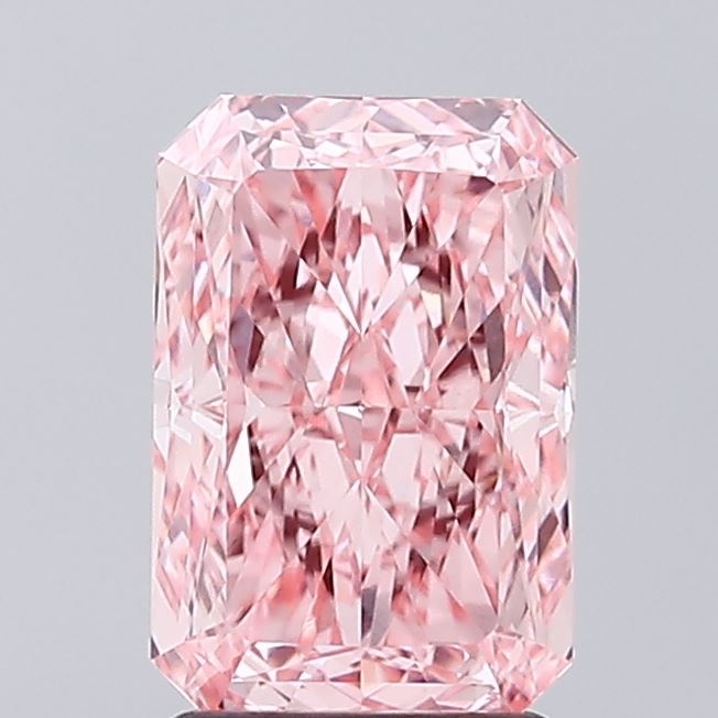 2.06 Carat Radiant Shaped, Ideal Cut, VVS2 Clarity, IGI Certified Lab Grown Diamond