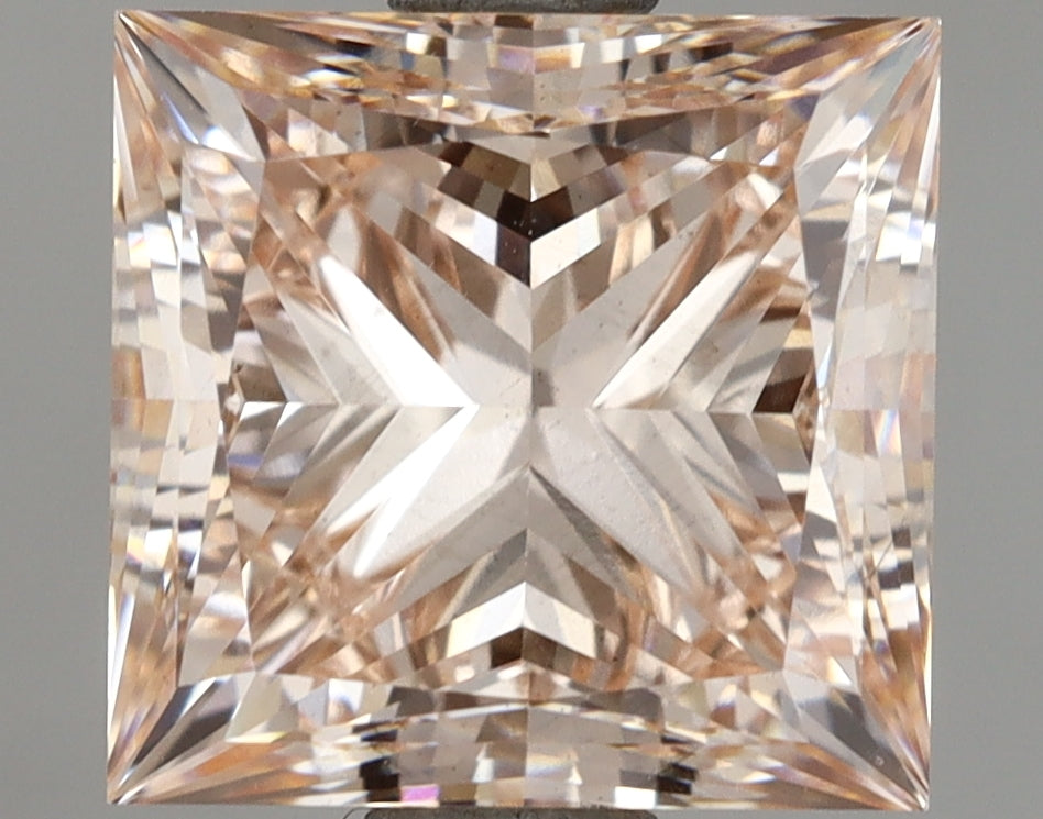 3.00 Carat Princess Shaped, Ideal Cut, VS1 Clarity, IGI Certified Lab Grown Diamond