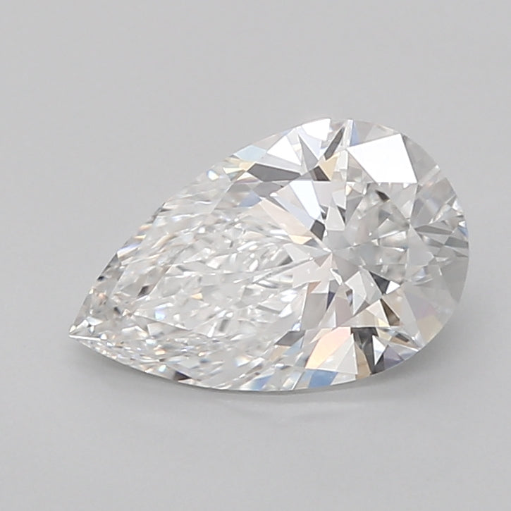 1.54 Carat Pear Shaped, Very Good Cut, D Color, VVS2 Clarity, IGI Certified Lab Grown Diamond