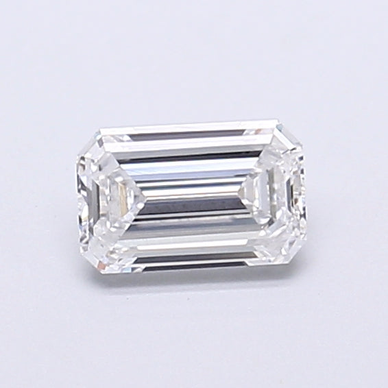 0.45 Carat Emerald Shaped, Very Good Cut, D Color, VVS1 Clarity, IGI Certified Lab Grown Diamond