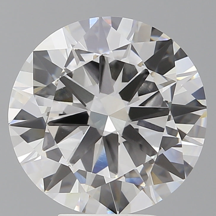 6.02 Carat Round Shaped, Excellent Cut, F Color, VVS2 Clarity, IGI Certified Lab Grown Diamond