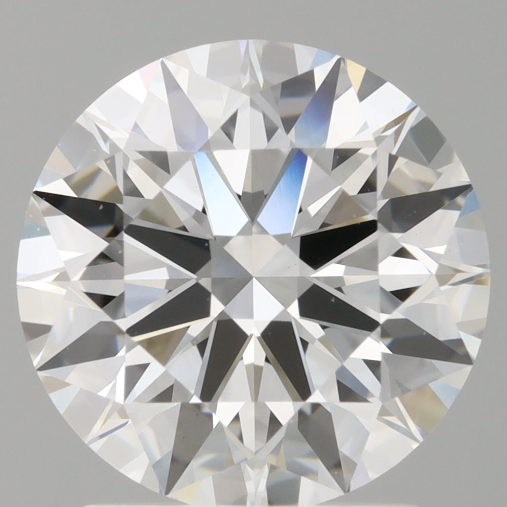 2.10 Carat Round Shaped, Ideal Cut, E Color, VVS2 Clarity, IGI Certified Lab Grown Diamond