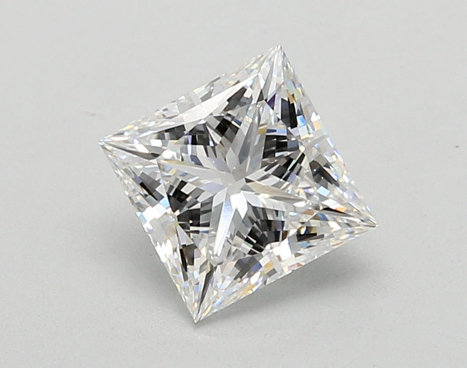 2.05 Carat Princess Shaped, Ideal Cut, E Color, VVS2 Clarity, IGI Certified Lab Grown Diamond