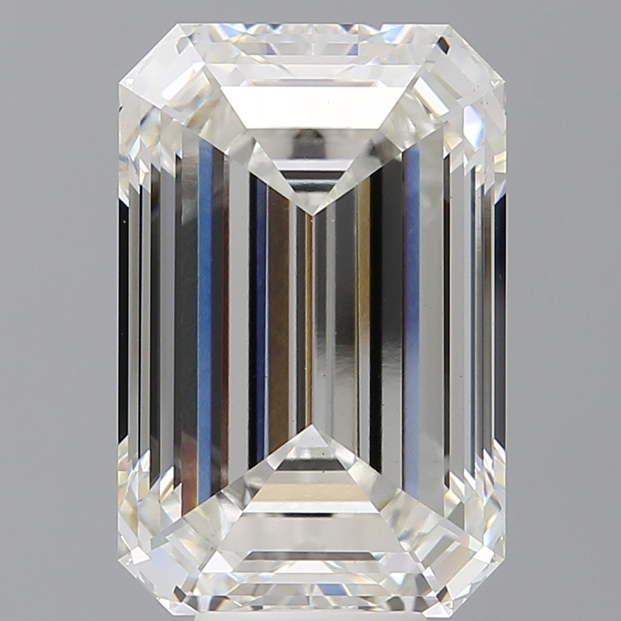 10.08 Carat Emerald Shaped, Ideal Cut, F Color, VS1 Clarity, IGI Certified Lab Grown Diamond