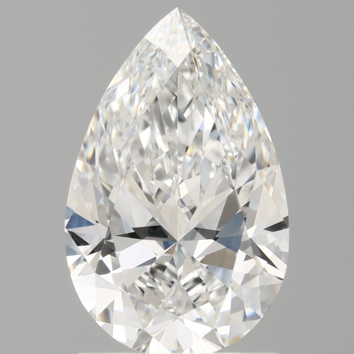 1.50 Carat Pear Shaped, Ideal Cut, E Color, VVS2 Clarity, IGI Certified Lab Grown Diamond