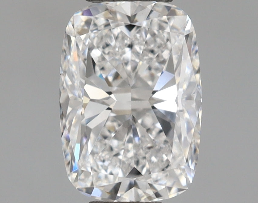 1.03 Carat Cushion Shaped, Excellent Cut, D Color, VVS2 Clarity, IGI Certified Lab Grown Diamond