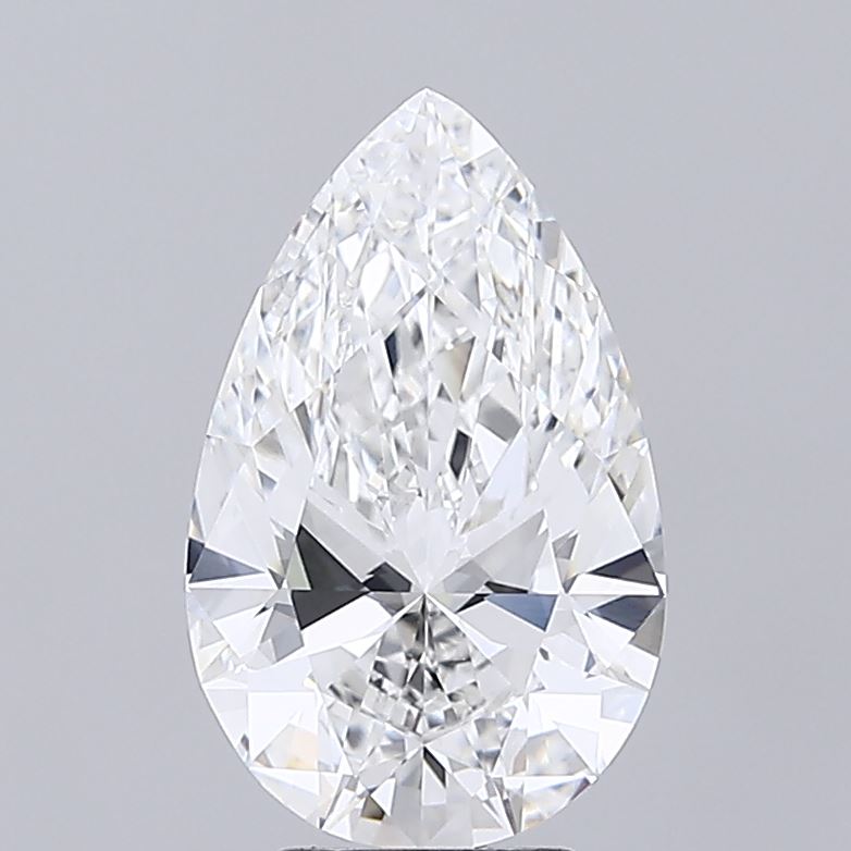 4.03 Carat Pear Shaped, Ideal Cut, E Color, VVS1 Clarity, IGI Certified Lab Grown Diamond