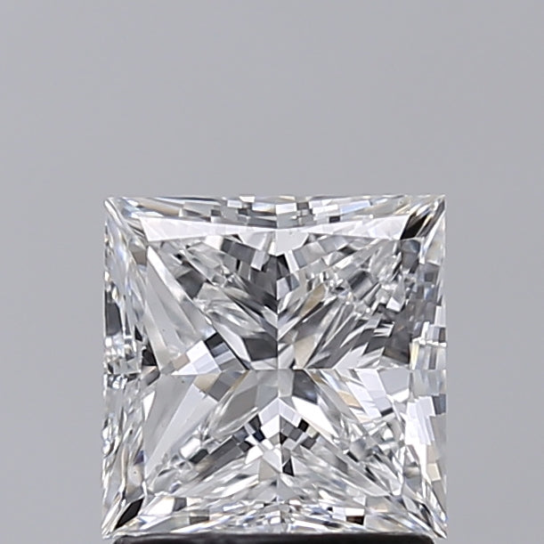 1.51 Carat Princess Shaped, Very Good Cut, E Color, VVS2 Clarity, IGI Certified Lab Grown Diamond