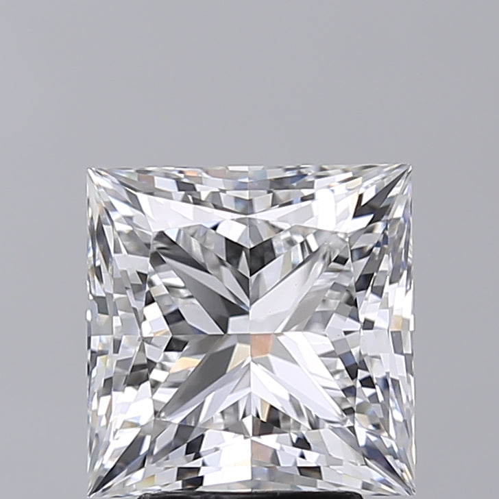 4.00 Carat Princess Shaped, Very Good Cut, E Color, VVS2 Clarity, IGI Certified Lab Grown Diamond