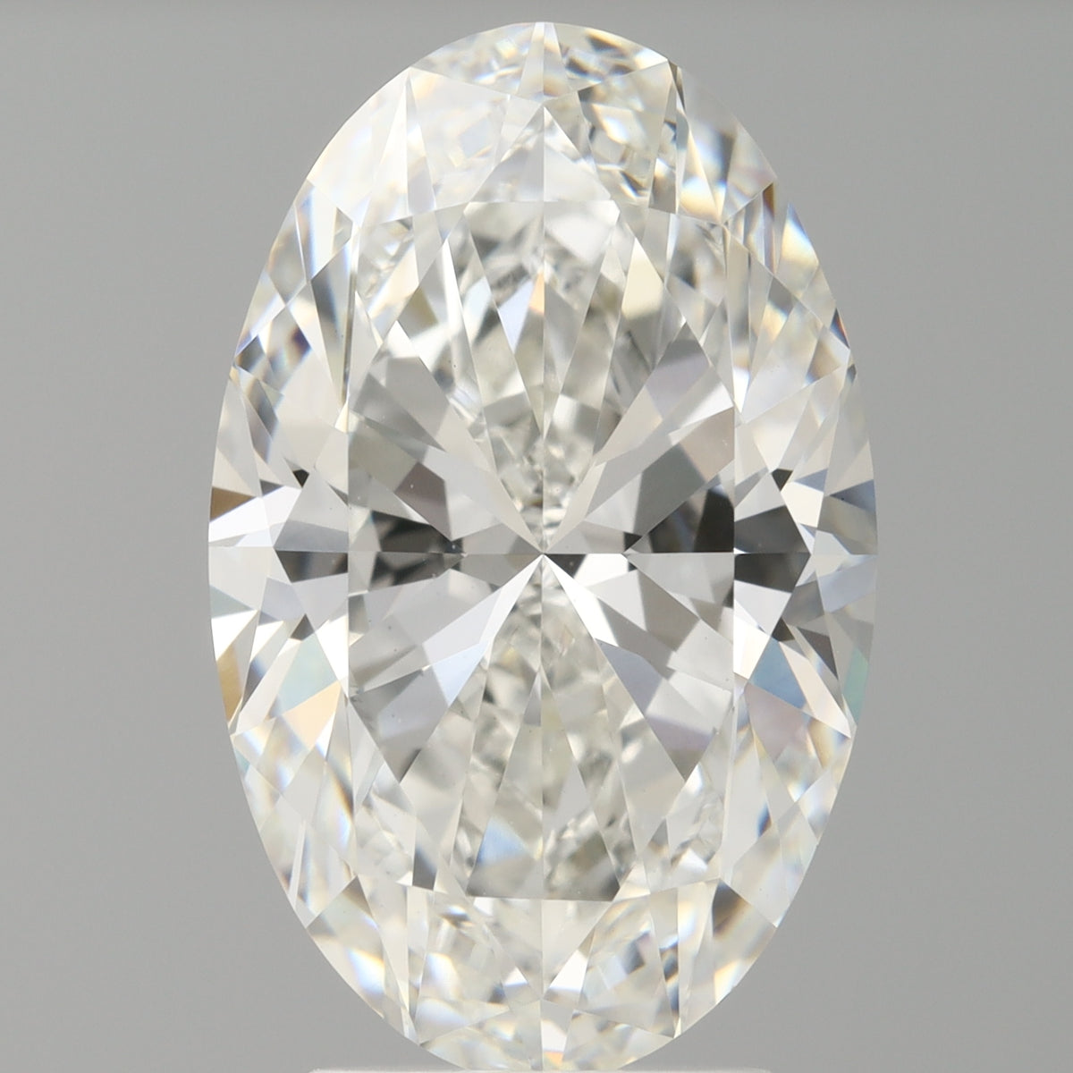 4.04 Carat Oval Shaped, Ideal Cut, F Color, VVS2 Clarity, IGI Certified Lab Grown Diamond