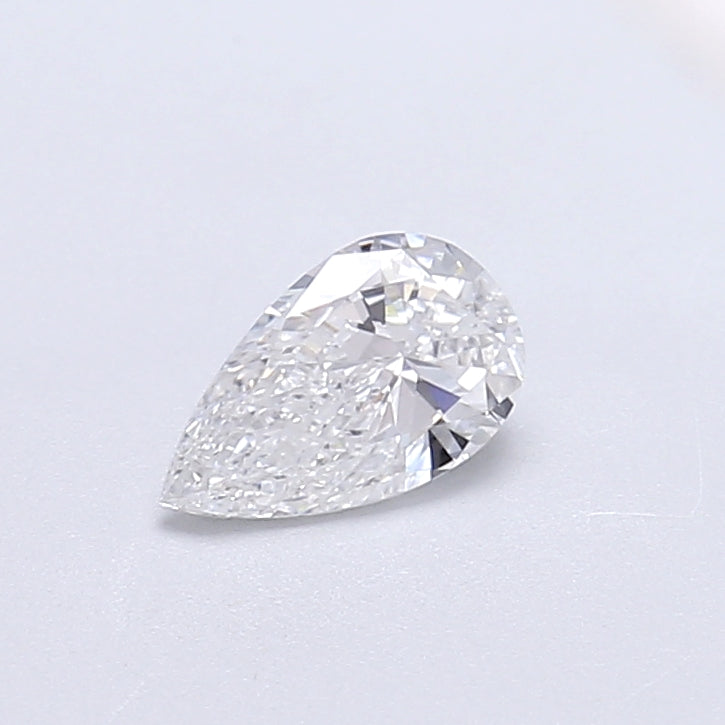 0.49 Carat Pear Shaped, Very Good Cut, E Color, VVS2 Clarity, IGI Certified Lab Grown Diamond