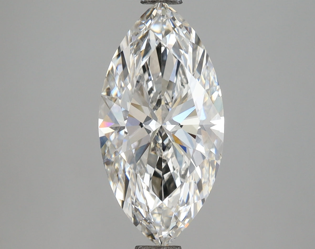2.58 Carat Marquise Shaped, Ideal Cut, F Color, VVS2 Clarity, IGI Certified Lab Grown Diamond