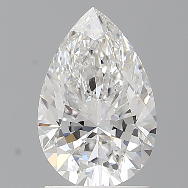 1.59 Carat Pear Shaped, Ideal Cut, E Color, VVS2 Clarity, IGI Certified Lab Grown Diamond