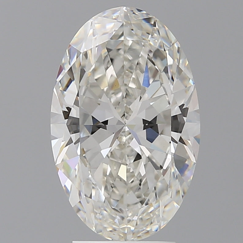 4.10 Carat Oval Shaped, Ideal Cut, F Color, VVS2 Clarity, IGI Certified Lab Grown Diamond
