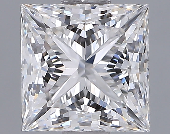 1.34 Carat Princess Shaped, Ideal Cut, E Color, VVS1 Clarity, IGI Certified Lab Grown Diamond