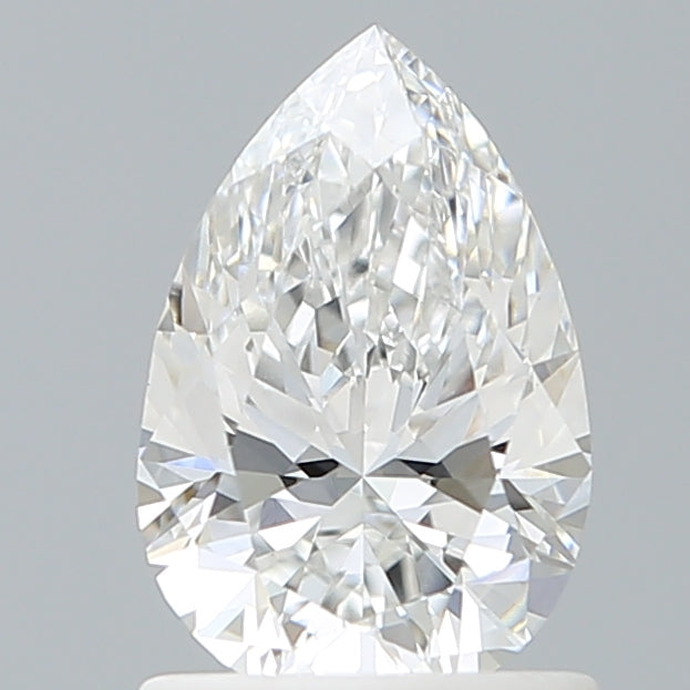 1.10 Carat Pear Shaped, Ideal Cut, E Color, VVS2 Clarity, IGI Certified Lab Grown Diamond