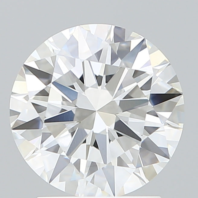 2.10 Carat Round Shaped, Ideal Cut, E Color, VVS2 Clarity, IGI Certified Lab Grown Diamond