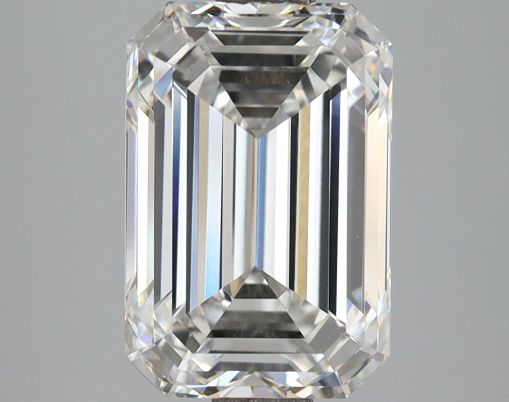 3.62 Carat Emerald Shaped, Ideal Cut, E Color, VVS2 Clarity, IGI Certified Lab Grown Diamond
