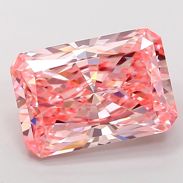 4.11 Carat Radiant Shaped, Very Good Cut, VVS2 Clarity, IGI Certified Lab Grown Diamond