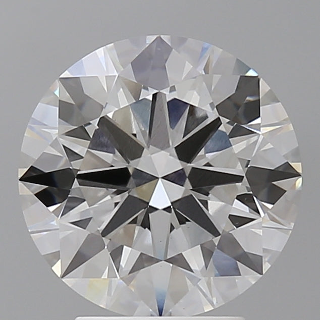 3.57 Carat Round Shaped, Ideal Cut, F Color, VVS2 Clarity, IGI Certified Lab Grown Diamond