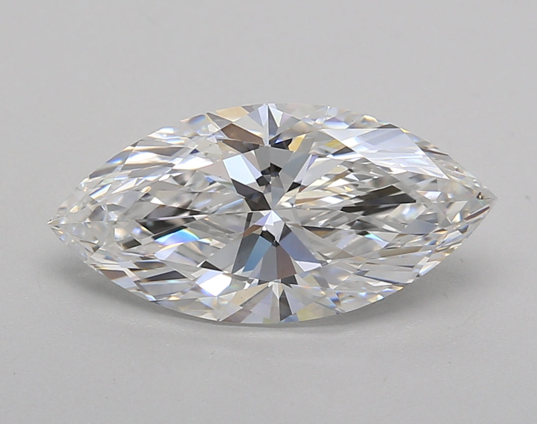 2.51 Carat Marquise Shaped, Excellent Cut, D Color, VS1 Clarity, IGI Certified Lab Grown Diamond