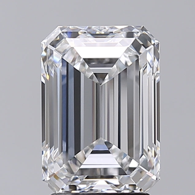 3.02 Carat Emerald Shaped, Very Good Cut, E Color, VVS2 Clarity, IGI Certified Lab Grown Diamond