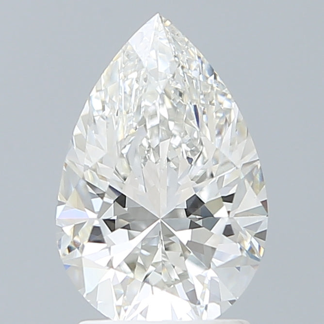 2.10 Carat Pear Shaped, Excellent Cut, F Color, VVS1 Clarity, IGI Certified Lab Grown Diamond