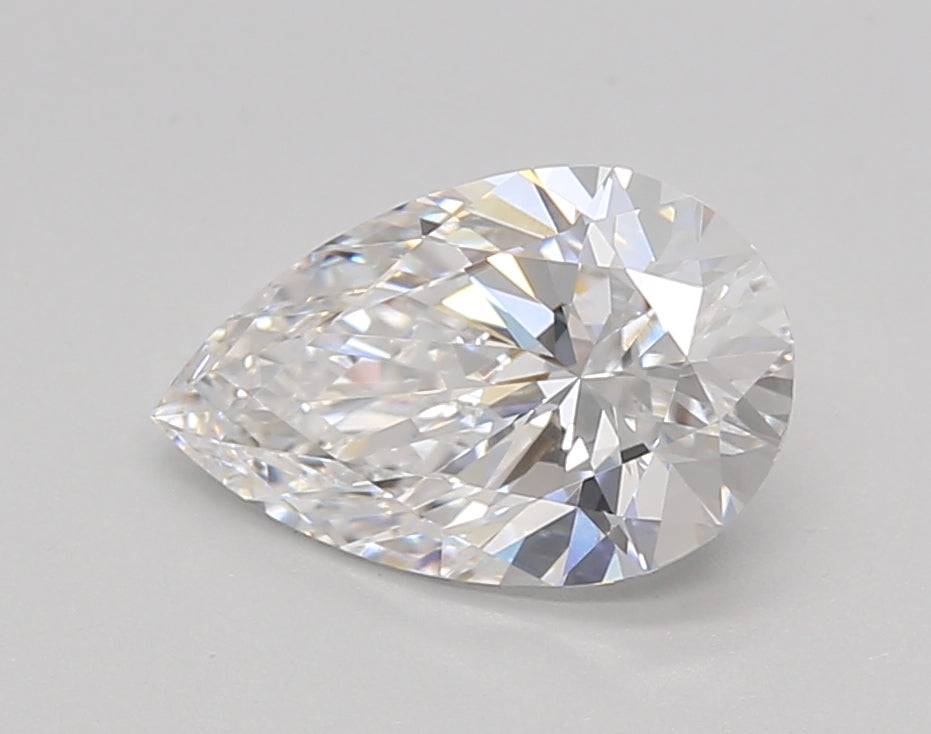 1.52 Carat Pear Shaped, Ideal Cut, D Color, VVS1 Clarity, IGI Certified Lab Grown Diamond