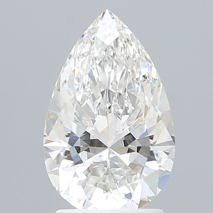 2.19 Carat Pear Shaped, Ideal Cut, E Color, VVS1 Clarity, IGI Certified Lab Grown Diamond
