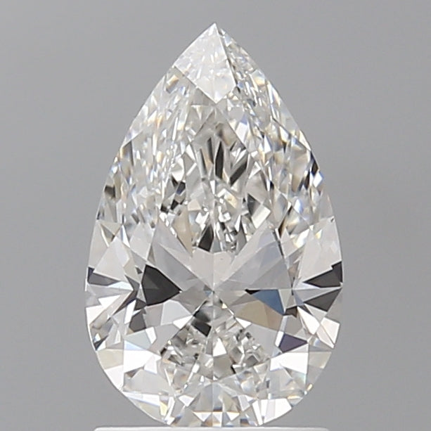 1.55 Carat Pear Shaped, Ideal Cut, F Color, VS1 Clarity, IGI Certified Lab Grown Diamond
