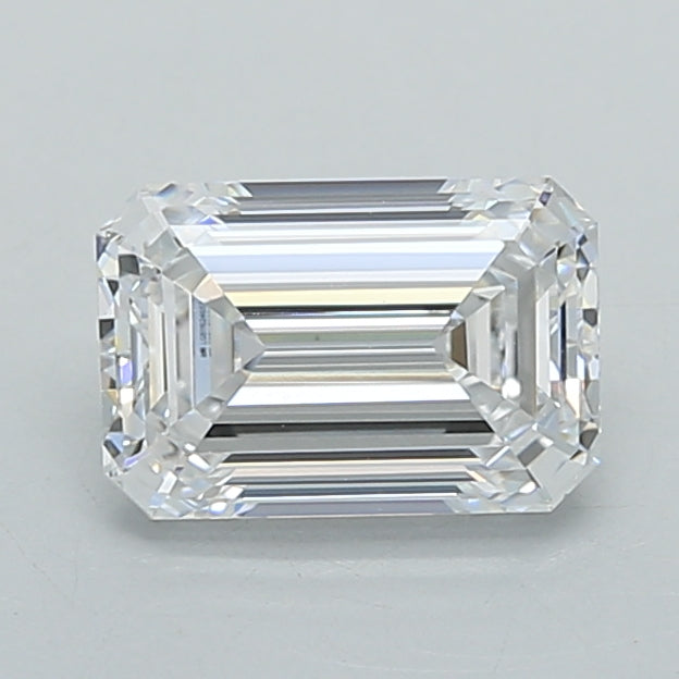 1.04 Carat Emerald Shaped, Ideal Cut, D Color, VVS1 Clarity, IGI Certified Lab Grown Diamond