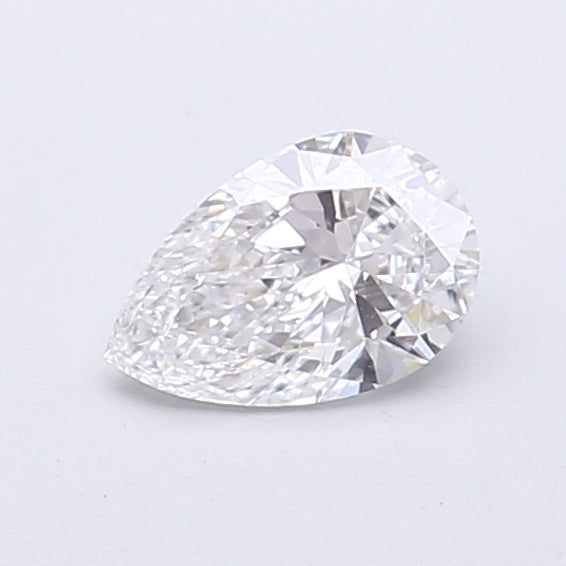 0.50 Carat Pear Shaped, Very Good Cut, D Color, VVS2 Clarity, IGI Certified Lab Grown Diamond