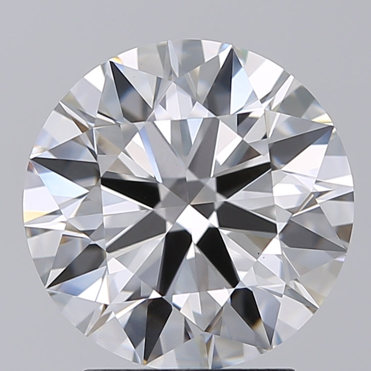 3.03 Carat Round Shaped, Excellent Cut, G Color, VS1 Clarity, GIA Certified Lab Grown Diamond