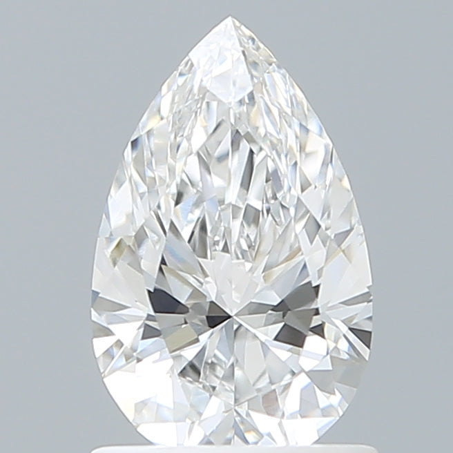 1.10 Carat Pear Shaped, Ideal Cut, D Color, VVS2 Clarity, IGI Certified Lab Grown Diamond