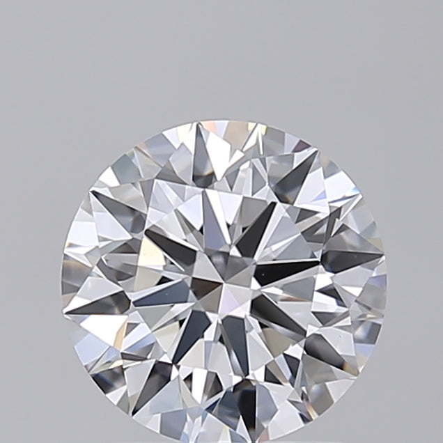 1.65 Carat Round Shaped, Ideal Cut, D Color, VVS2 Clarity, IGI Certified Lab Grown Diamond