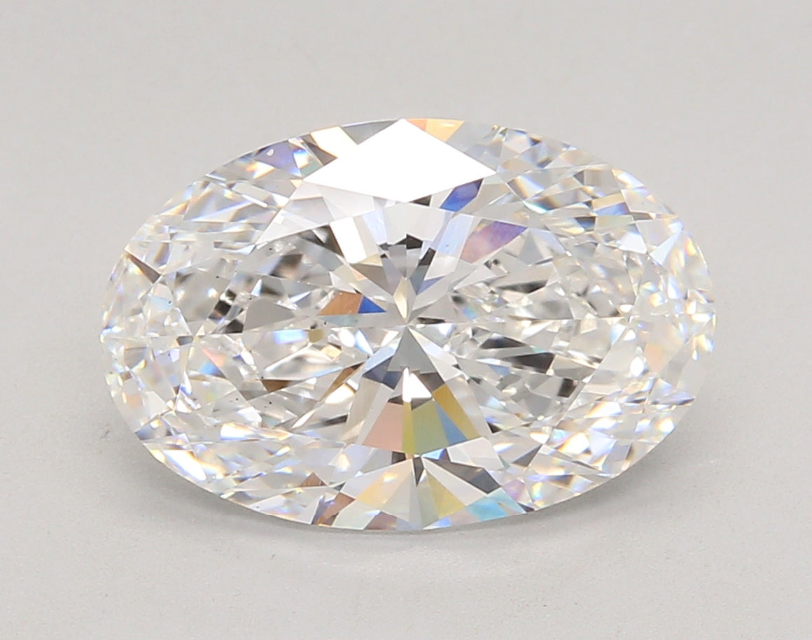 4.84 Carat Oval Shaped, Ideal Cut, D Color, VS2 Clarity, IGI Certified Lab Grown Diamond