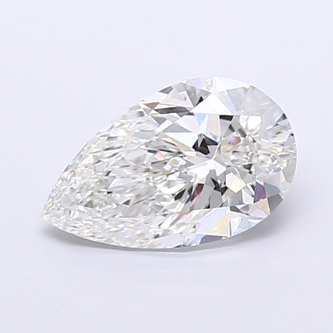 4.18 Carat Pear Shaped, Very Good Cut, F Color, VVS2 Clarity, IGI Certified Lab Grown Diamond