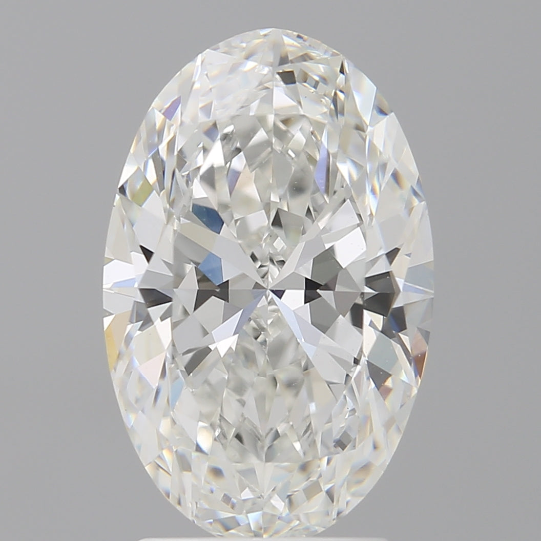 3.03 Carat Oval Shaped, Ideal Cut, F Color, VVS2 Clarity, IGI Certified Lab Grown Diamond