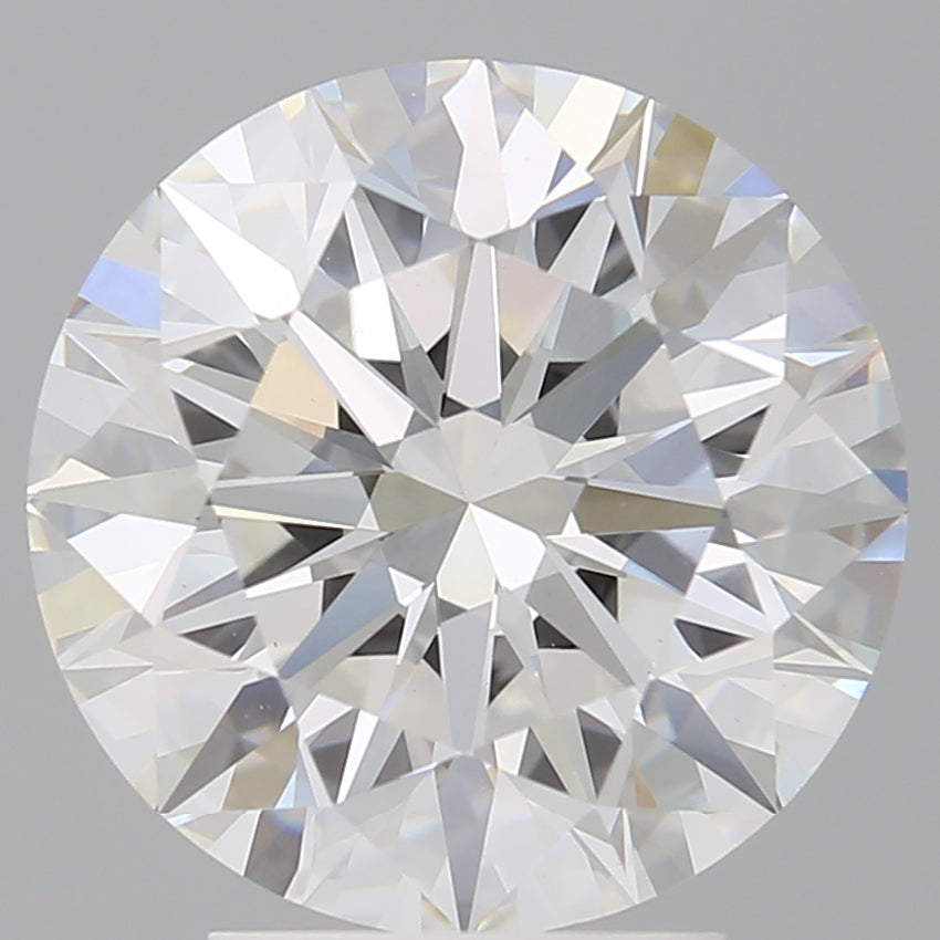 4.10 Carat Round Shaped, Ideal Cut, E Color, VVS2 Clarity, IGI Certified Lab Grown Diamond