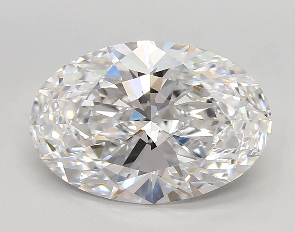 4.37 Carat Oval Shaped, Very Good Cut, D Color, VVS1 Clarity, IGI Certified Lab Grown Diamond