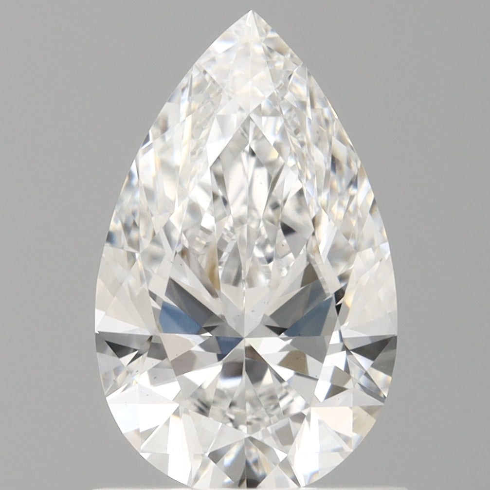 1.02 Carat Pear Shaped, Ideal Cut, D Color, VS1 Clarity, IGI Certified Lab Grown Diamond