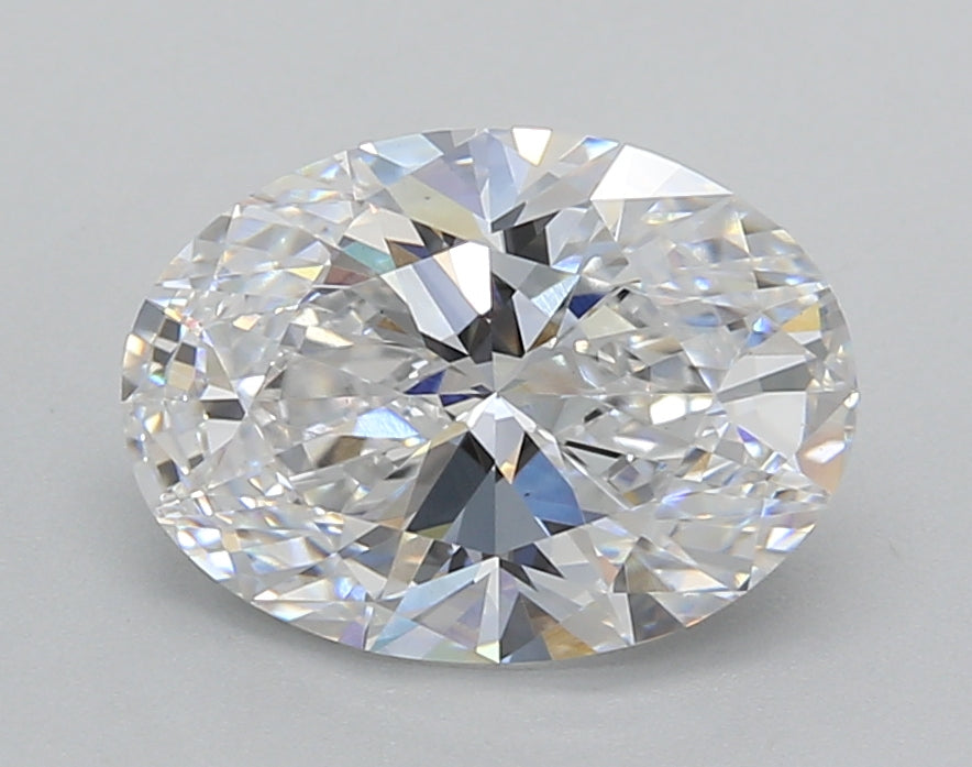 2.50 Carat Oval Shaped, Excellent Cut, D Color, VS1 Clarity, IGI Certified Lab Grown Diamond
